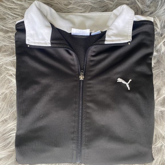Vintage Puma Women's Track Zip-up Jacket Sz.L - Picture 2 of 4